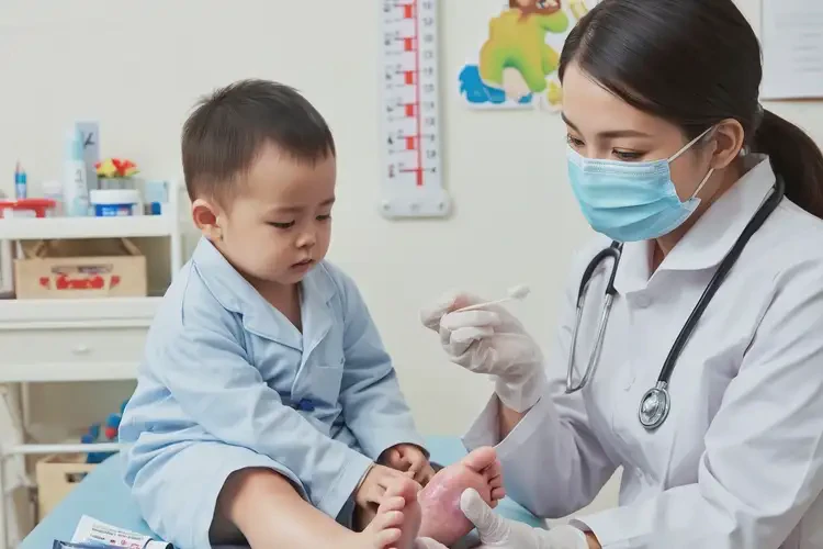 幼兒腳上經(jīng)常起濕疹能夠徹底治愈嗎(圖3)