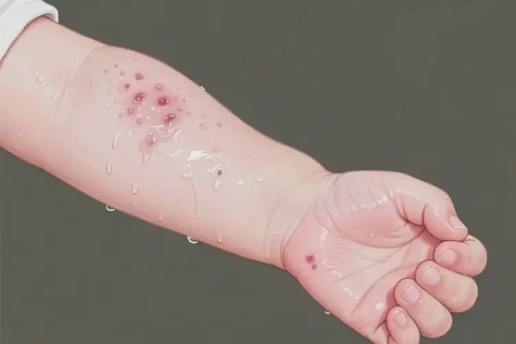 小孩手臂上偶爾起濕疹不管它會(huì)自己好嗎(圖2)