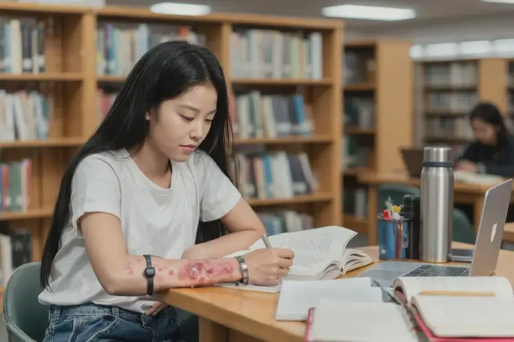 大學生手臂上容易長濕疹不管它會自己痊愈嗎(圖2)