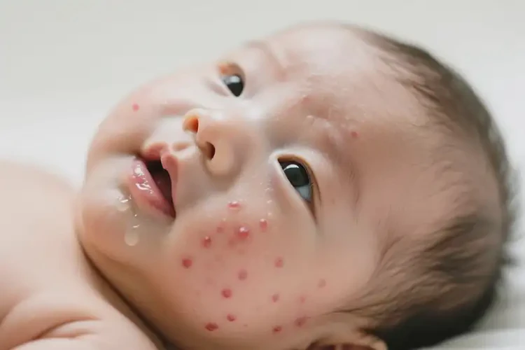 嬰兒臉上長(zhǎng)濕疹不管它會(huì)自己自愈嗎(圖3)