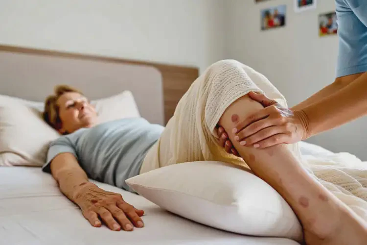 老人四肢出現(xiàn)濕疹能夠徹底治愈嗎(圖1)