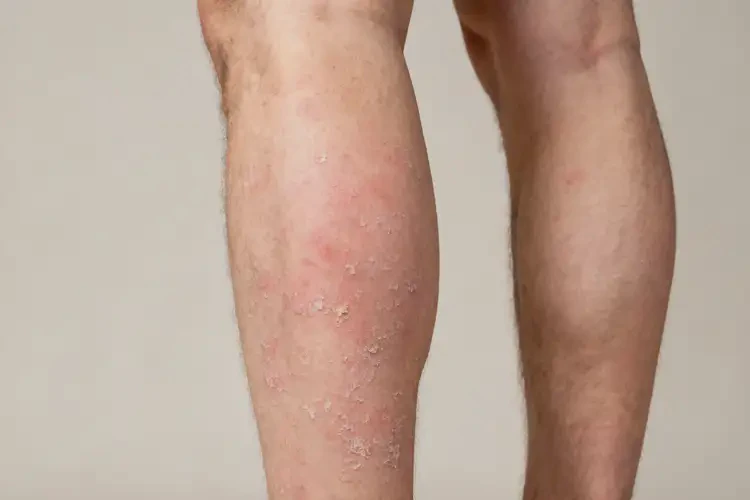 男人小腿有濕疹能徹底自愈嗎(圖2)