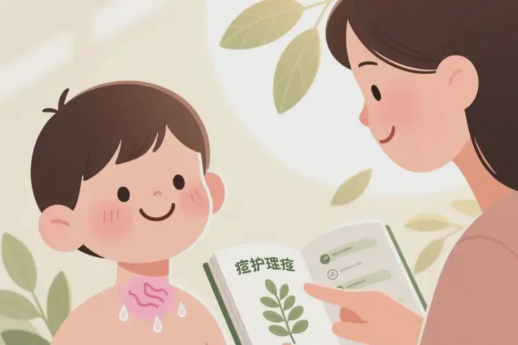 兒童脖子出濕疹能徹底自愈嗎(圖1)