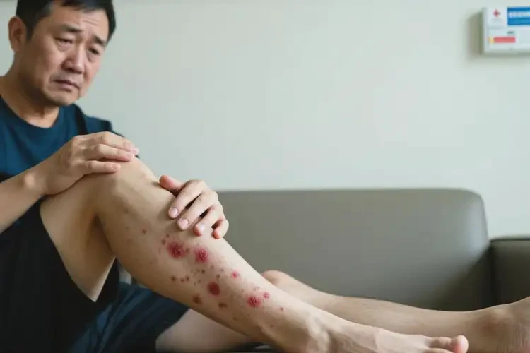 男人小腿長濕疹能徹底自愈嗎(圖3)