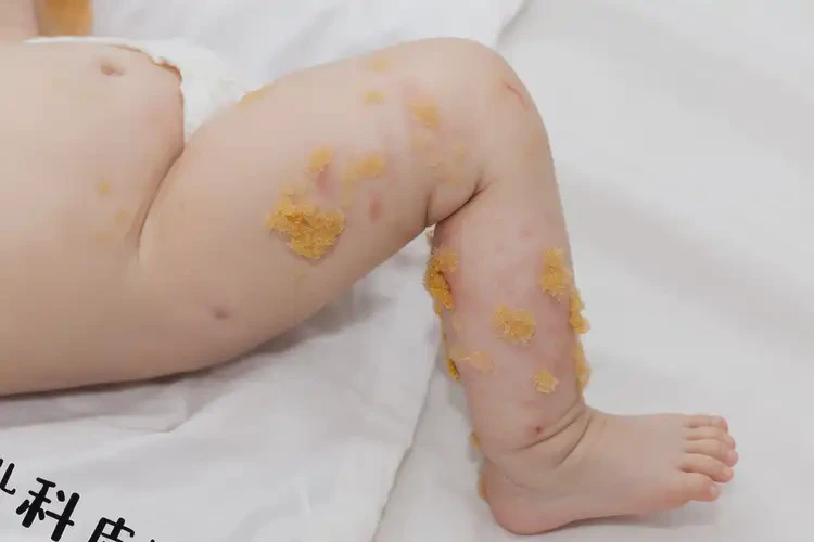 寶寶大腿出現(xiàn)濕疹不管它會自己好嗎(圖2)