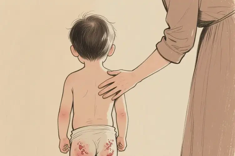 小孩肛周出現(xiàn)濕疹不管它會自己痊愈嗎(圖1)