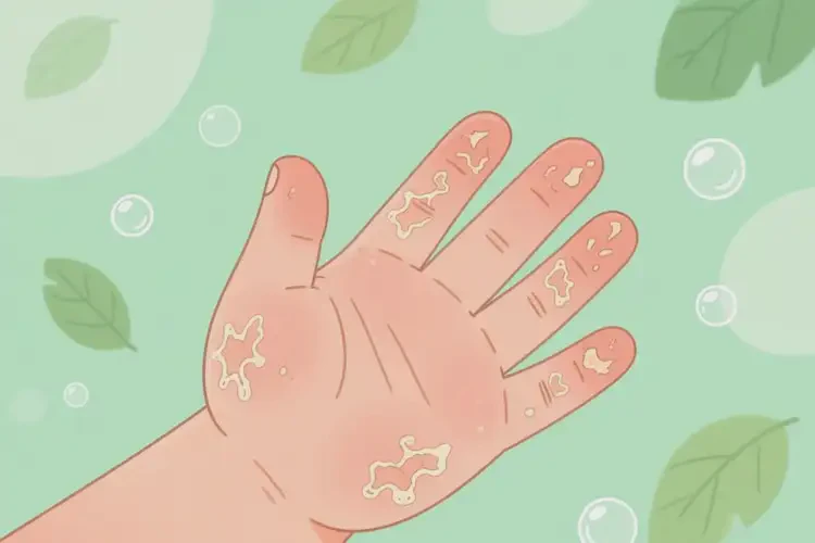 小兒手上偶爾起濕疹不管它會自己好嗎(圖1)