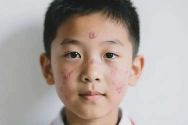 中學生面部出現(xiàn)濕疹能不能徹底自愈(圖1)