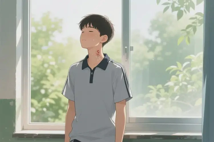 中學(xué)生脖子上起濕疹能夠徹底治愈嗎(圖2)