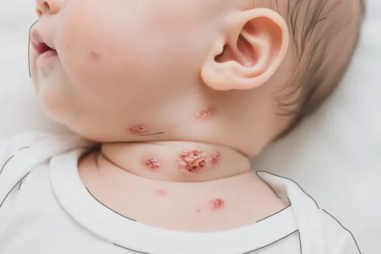 小兒脖子起濕疹不管它會自己痊愈嗎(圖3)