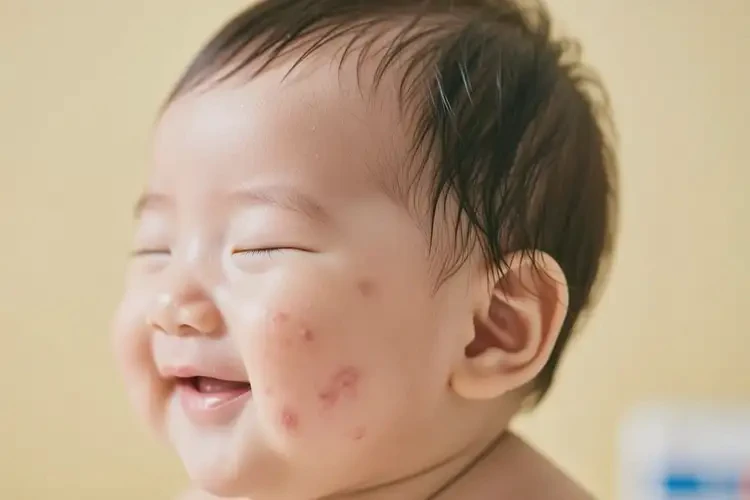 嬰兒臉上容易長濕疹不管它會自己痊愈嗎(圖2)