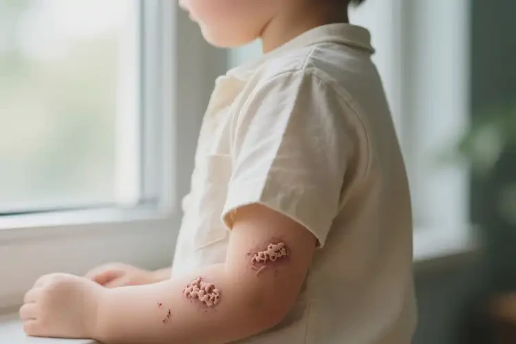 孩子手臂經(jīng)常起濕疹不管它會自己痊愈嗎(圖1)