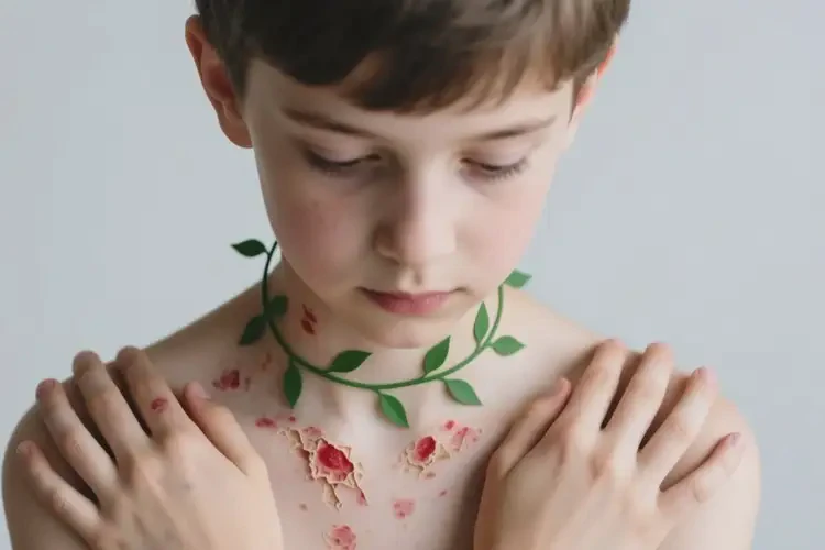 青年人脖子上容易長(zhǎng)濕疹可以徹底自愈嗎(圖1)