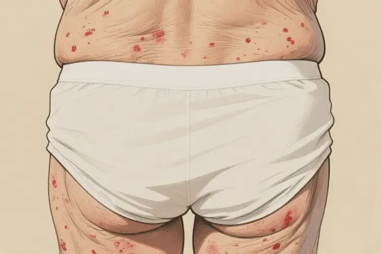 老人屁股偶爾長(zhǎng)濕疹不管它會(huì)自己痊愈嗎(圖1)