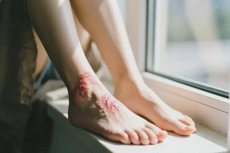 女生腳上容易長濕疹不管它會(huì)自己痊愈嗎(圖3)