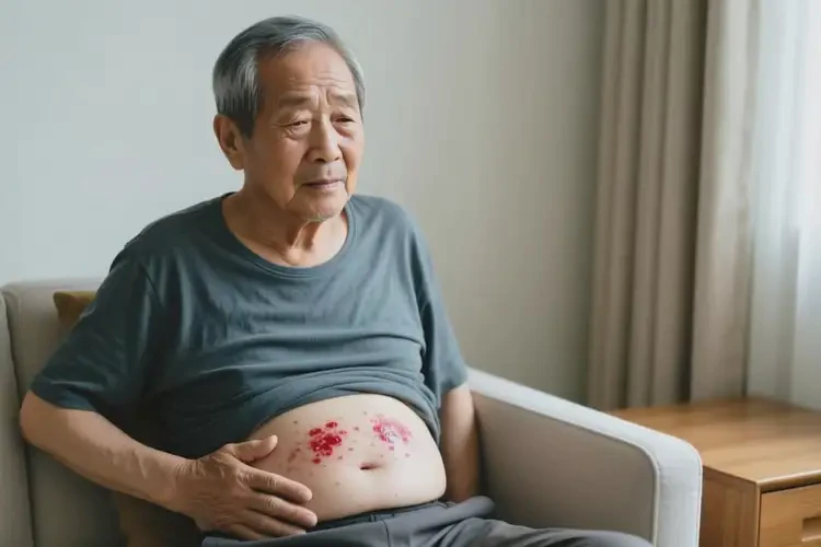 老年人肚子有濕疹不管它會(huì)自己好嗎(圖4)
