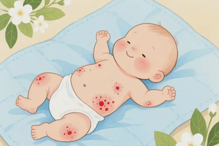小儿肚子上有湿疹不管它会自己痊愈吗(图4)