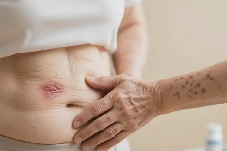 老年人肚子上起濕疹可以徹底自愈嗎(圖3)