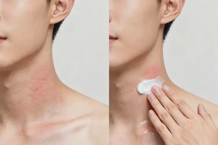 男性脖子上起濕疹不管它會(huì)自己好嗎(圖2)