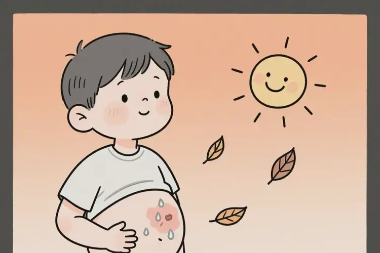 少儿肚子经常长湿疹可不可以彻底自愈(图1)