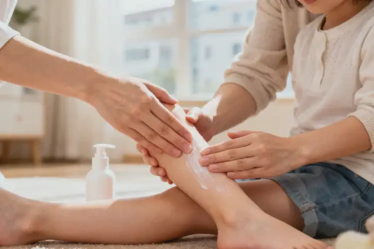 少兒小腿容易長濕疹能夠徹底治愈嗎(圖2)