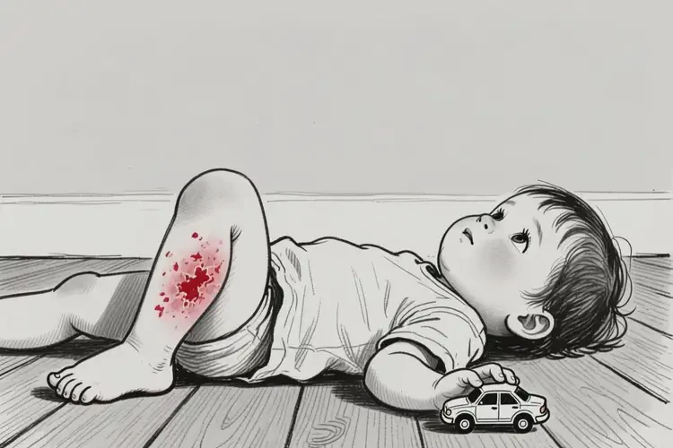 少兒小腿上出濕疹不管它會(huì)自己好嗎(圖2)