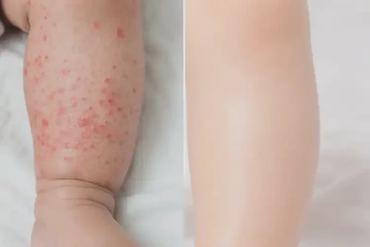 嬰幼兒大腿上容易長濕疹可不可以徹底自愈(圖1)