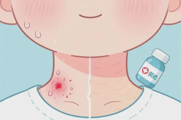 兒童脖子長濕疹能徹底自愈嗎(圖4)