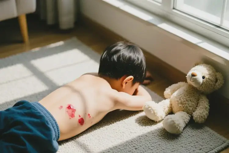 小孩肚子上經(jīng)常起濕疹不管它會自己自愈嗎(圖2)