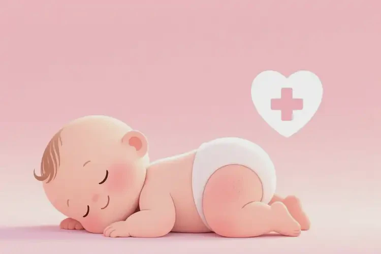 新生兒屁股起濕疹不管它會(huì)自己痊愈嗎(圖1)