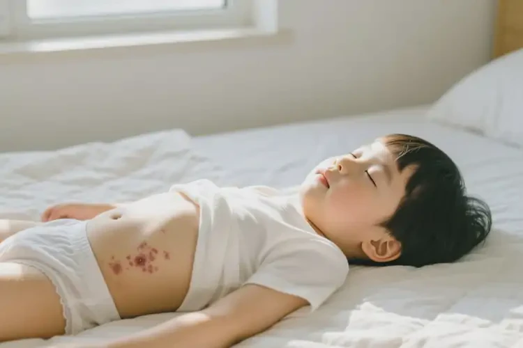 小孩肚子上偶尔起湿疹能靠自己自愈吗(图3)