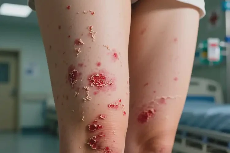 女生大腿上起濕疹不管它會(huì)自己痊愈嗎(圖4)