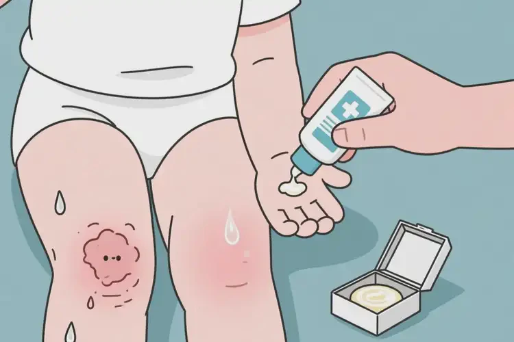 小孩大腿上起濕疹能夠徹底治愈嗎(圖1)