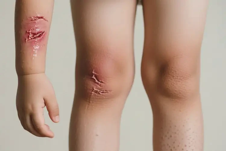 兒童四肢出現(xiàn)濕疹可以徹底自愈嗎(圖1)