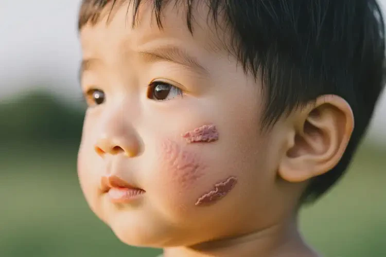 小孩臉上有濕疹不管它會自己痊愈嗎(圖3)