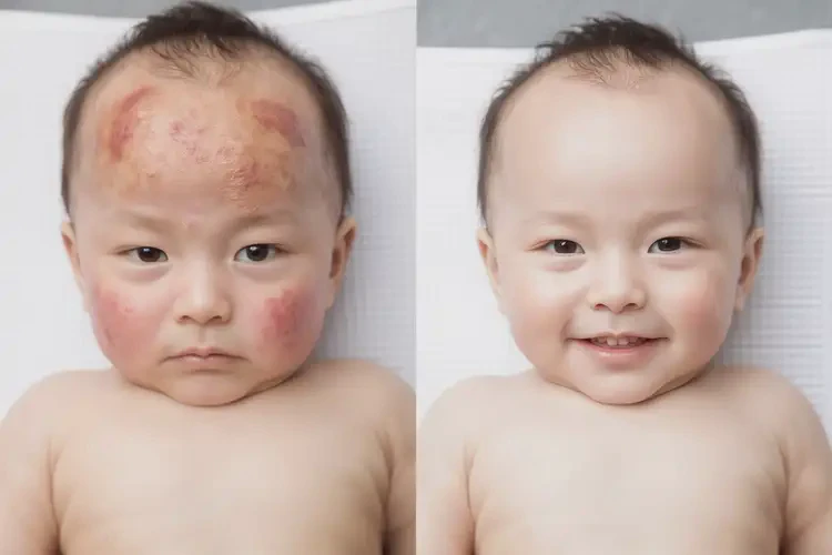寶寶屁股上有濕疹不管它會自己痊愈嗎(圖2)