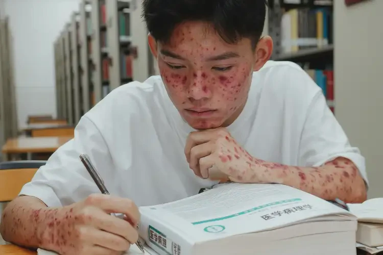 大學生全身經(jīng)常起濕疹不管它會自己痊愈嗎(圖4)