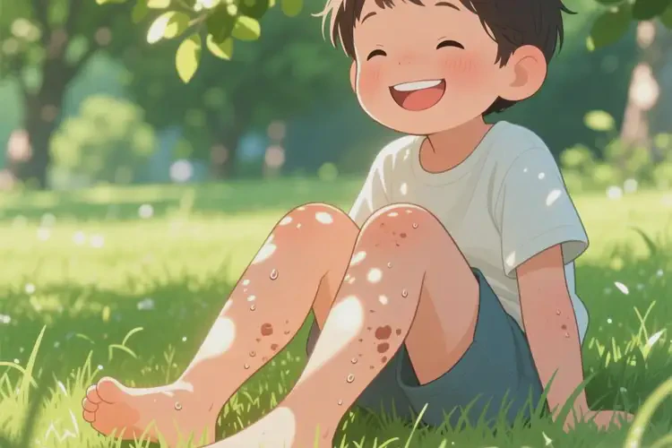 孩子小腿偶爾長濕疹不管它會自己自愈嗎(圖2)