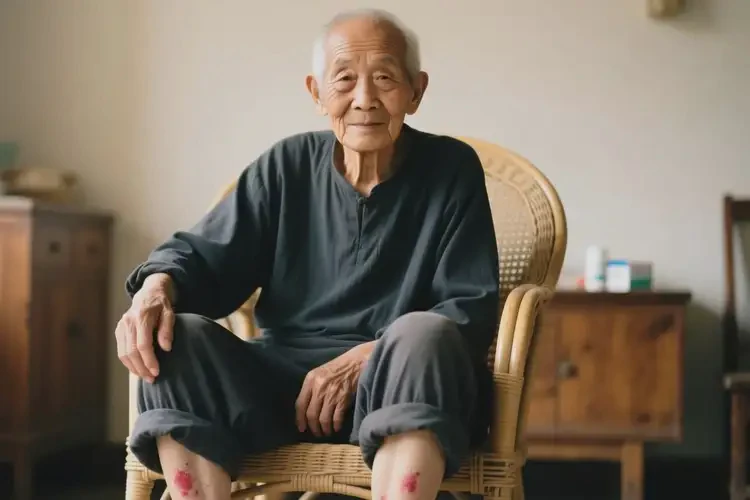 高齡老人小腿上偶爾長濕疹不管它會自己自愈嗎(圖4)