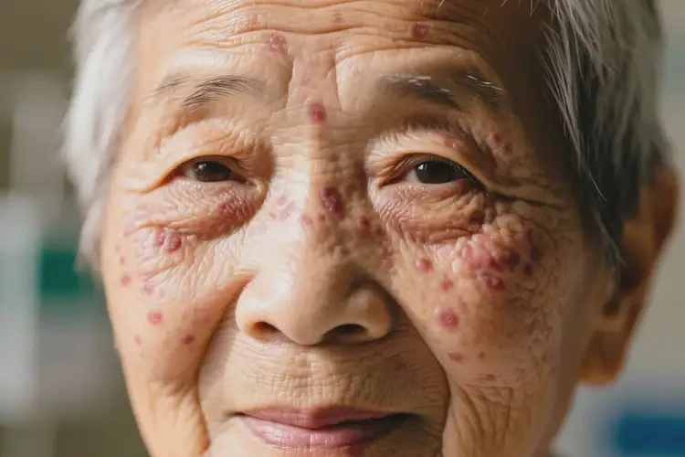 高齡老人面部經(jīng)常起濕疹能徹底自愈嗎(圖4)