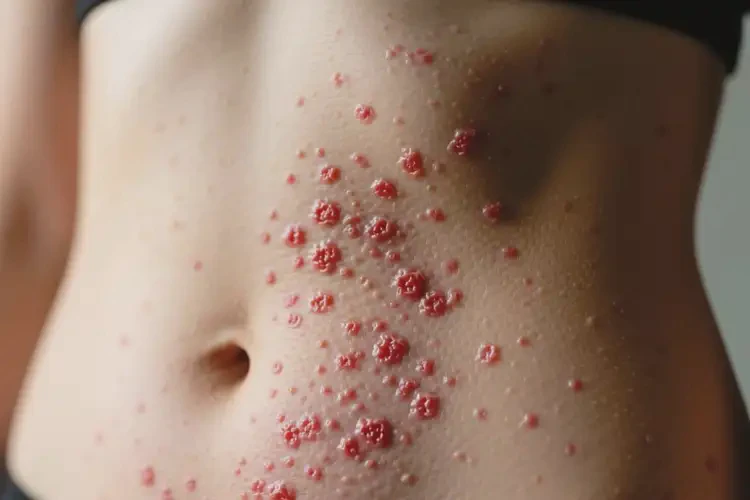 女人肚子偶爾長濕疹不管它會自己好嗎(圖4)