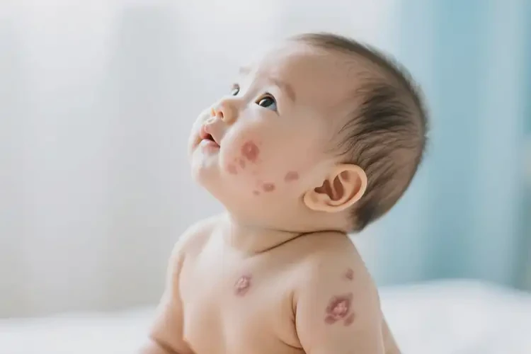 嬰兒脖子上出濕疹不管它會自己自愈嗎(圖3)