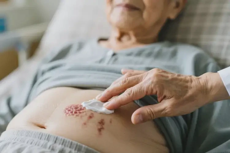 高齡老人肚子經(jīng)常起濕疹不管它會(huì)自己痊愈嗎(圖1)