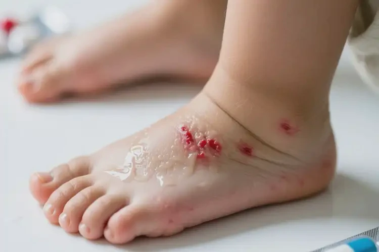 小孩腳上出現(xiàn)濕疹能徹底自愈嗎(圖2)