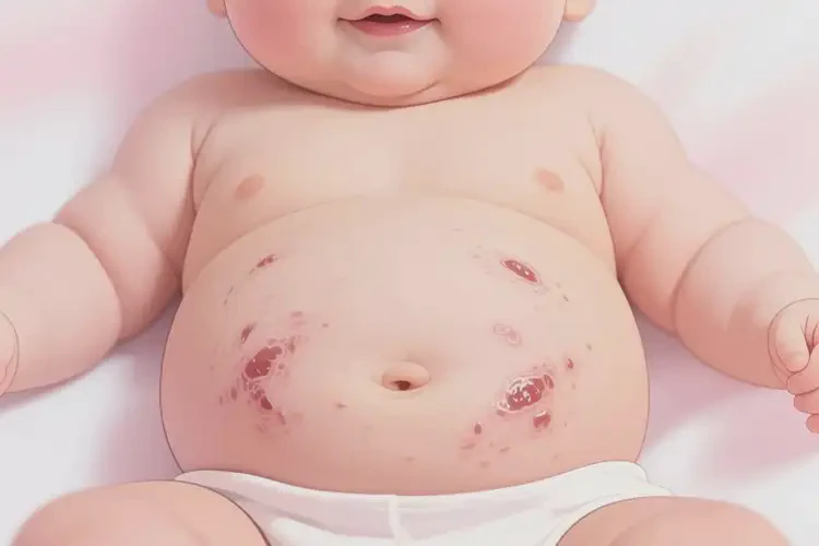 新生儿肚子长湿疹能彻底自愈吗(图2)