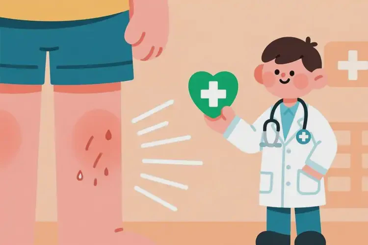 兒童大腿容易起濕疹能徹底自愈嗎(圖1)