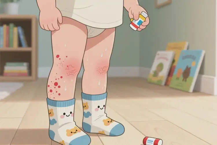 小孩小腿經(jīng)常起濕疹不管它會(huì)自己自愈嗎(圖1)
