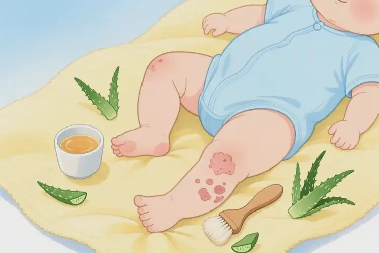 嬰幼兒小腿經(jīng)常長(zhǎng)濕疹不管它會(huì)自己痊愈嗎(圖1)