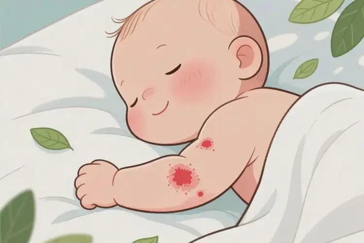 新生兒手臂偶爾長(zhǎng)濕疹能徹底自愈嗎(圖2)