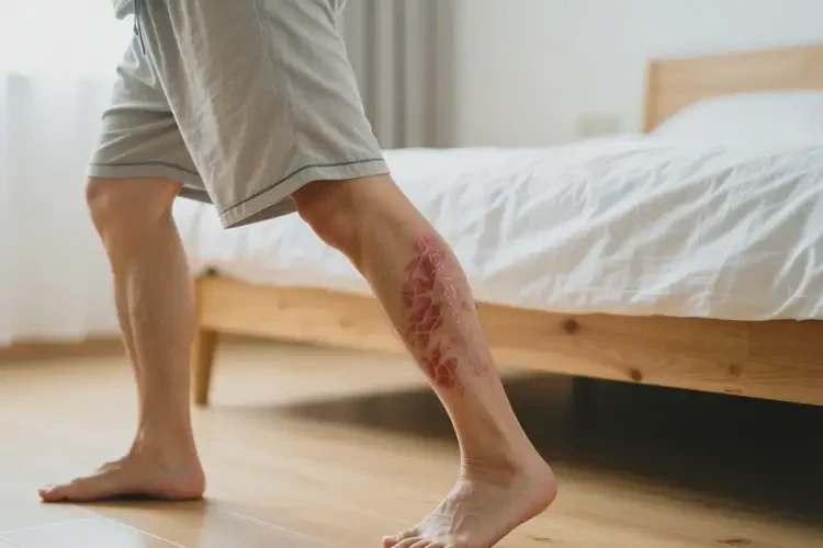 男人小腿起濕疹可以徹底自愈嗎(圖3)